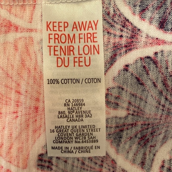 Hatley Nellie Dress Cotton Pink Purple Seashell Print XL - Picture 8 of 9